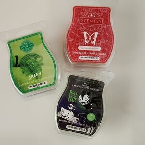 Scentsy Wax Bars - Green, Red, Black